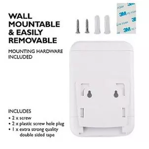Distributeur de savon Options d'installation murale différentes.
